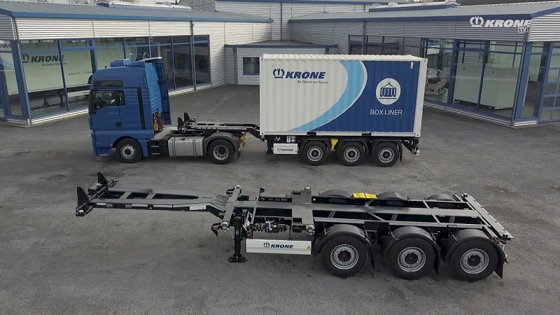 новый полуприцеп Krone как прицепная техника